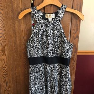 Black and white printed dress